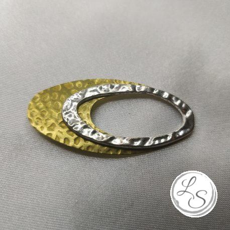 Broche aimantée "Porte lunettes doré argenté"