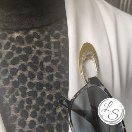Broche aimantée "Porte lunettes doré argenté" – Image 3