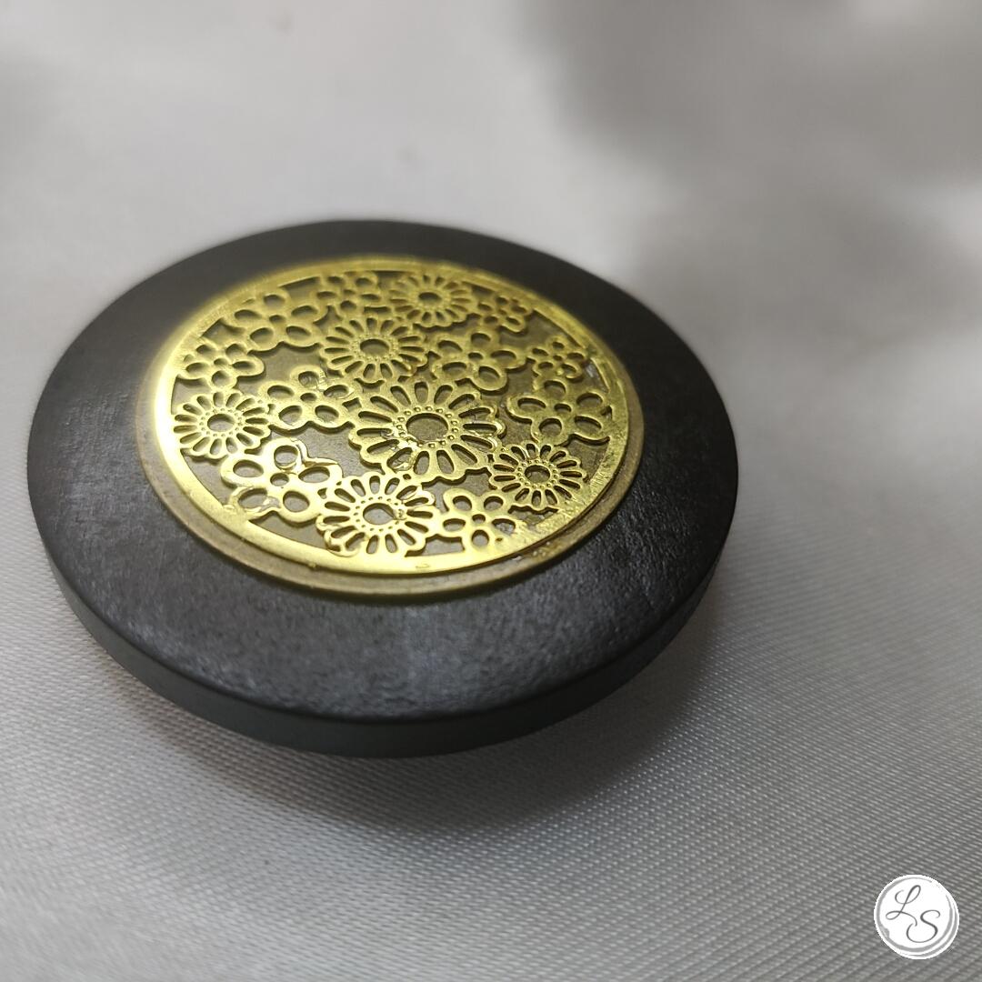 Accroche clés aimanté pour sac "Fleurs bois" – Image 2