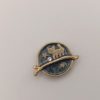 Broche aimantée "Chat doré sur fond noir émaillé" – Image 2